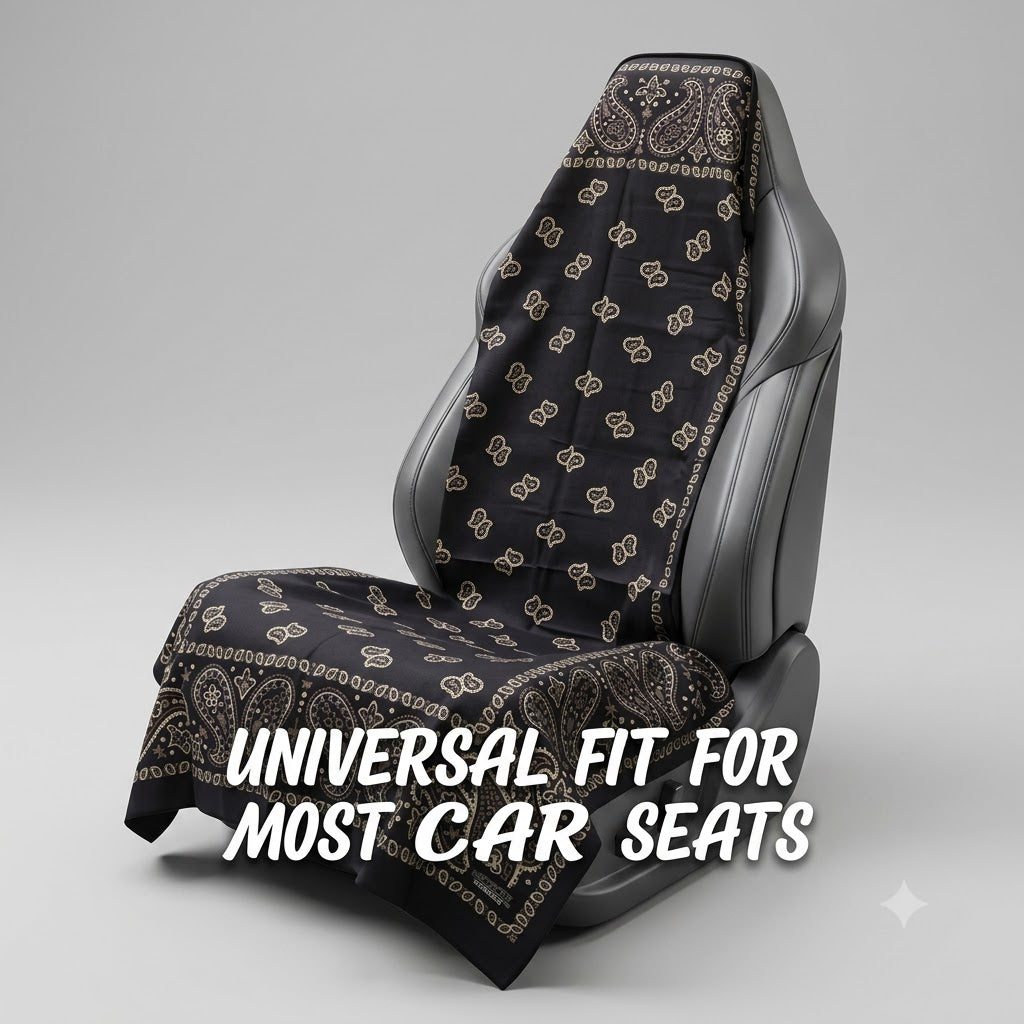 Microfiber Full-Size Car Seat Cover (Paisley Pattern)