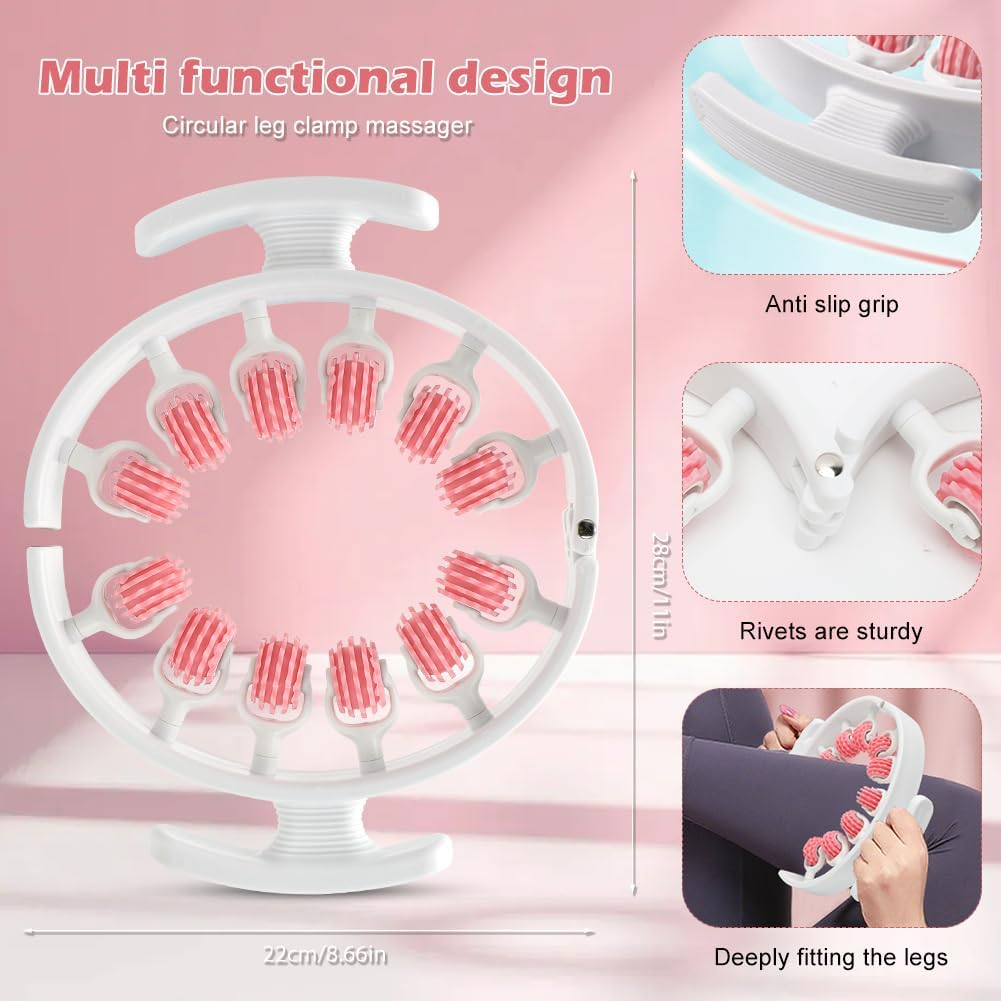 360° Multifunction Leg Shaping Roller – Ring-Shaped Muscle Massage & Relaxation Device