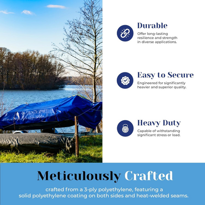 Heavy-Duty 950 GSM PVC Coated Tarpaulin Roll – Waterproof Cover for Trucks, Trailers & Industrial Use