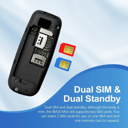 LBSTAR B10 Mini Pocket Phone – Ultra-Compact Dual SIM Mobile with Bluetooth & Physical Keyboard