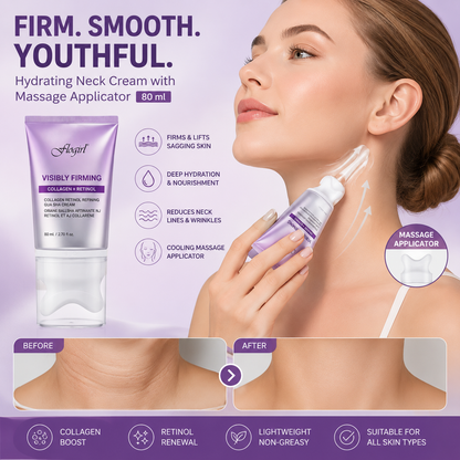 Hydrating Neck Cream with Massage Applicator (80 ml)