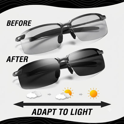 Polarized Half-Frame Sports Sunglasses – UV400 Outdoor Fishing &amp; Driving Eyewear Unisex